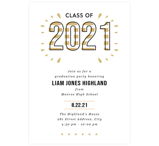 Golden Year Invitation