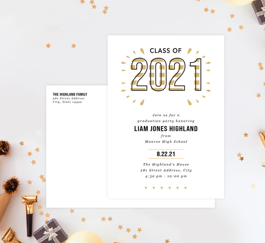 Golden Year Invitation