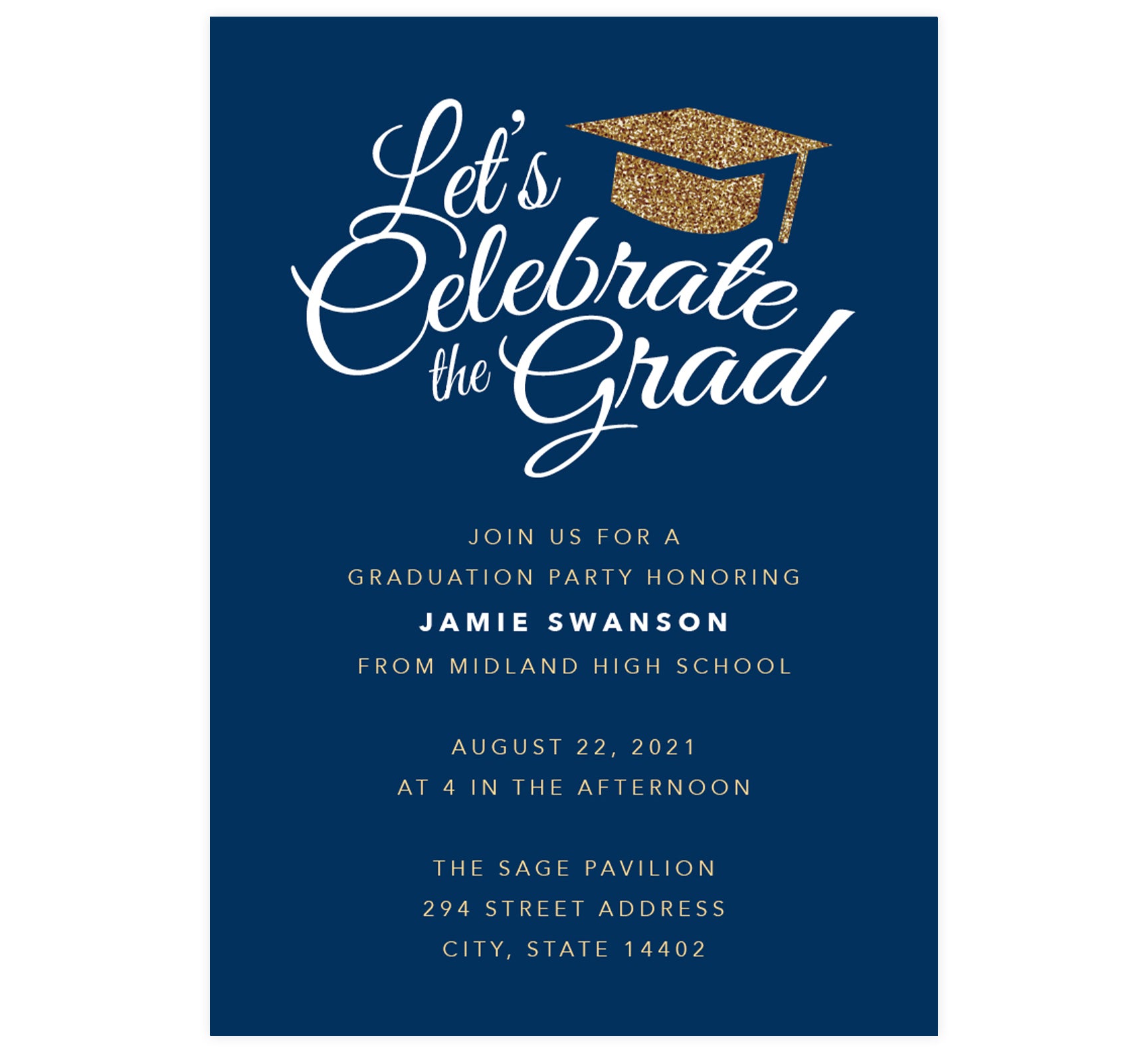 Graduation Invitation Clipart
