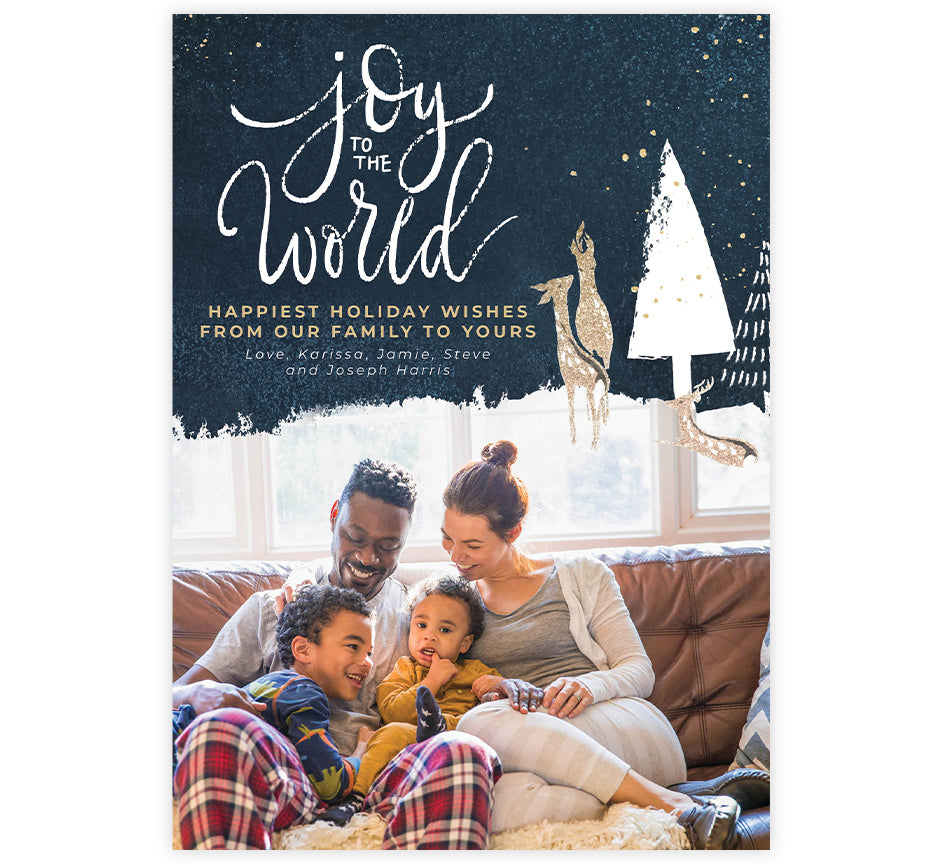 Glitter Joy Holiday Card