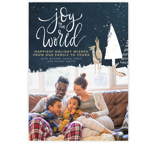 Glitter Joy Holiday Card