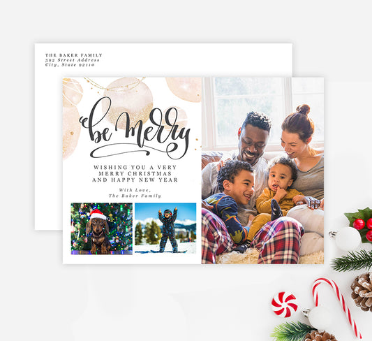 Merry Type Holiday Card
