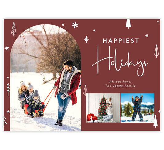 Happiest Trees Holiday Card