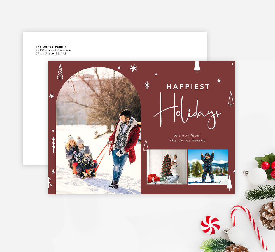 Happiest Trees Holiday Card