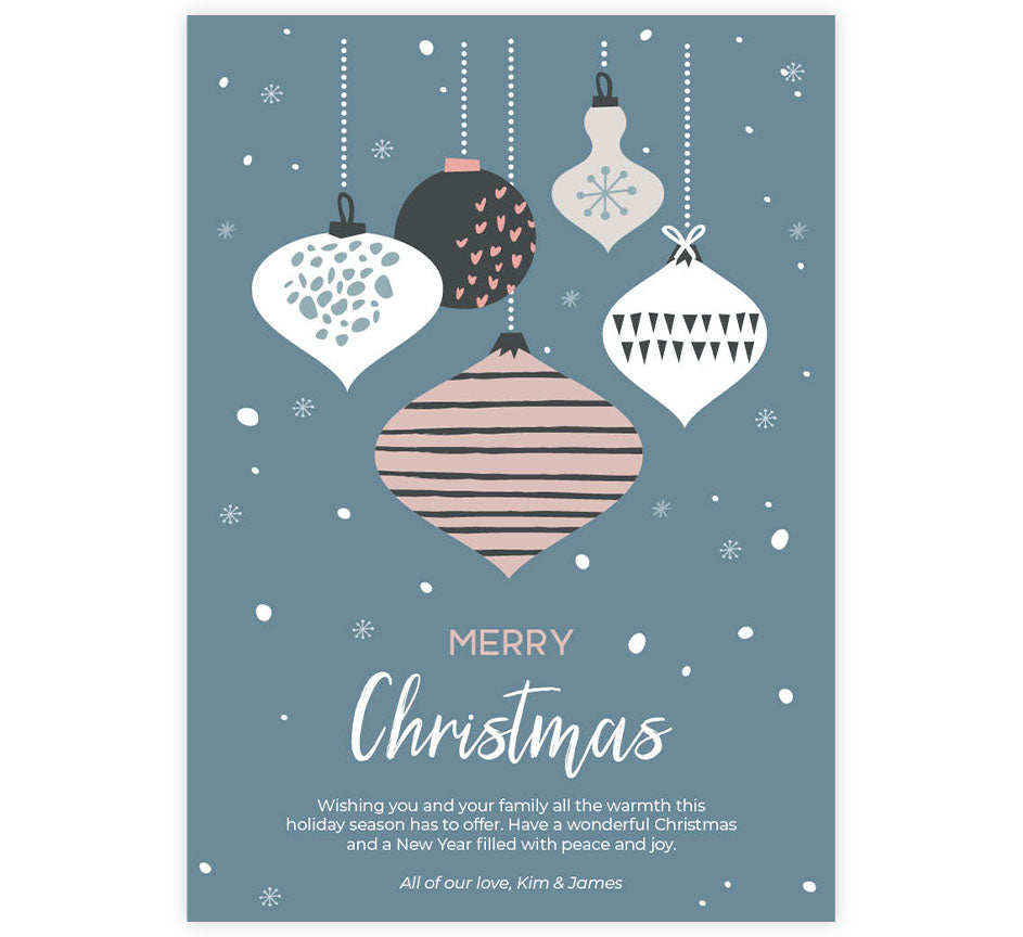Grand Ornaments Holiday Card