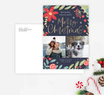 Load image into Gallery viewer, Colorful Christmas Greenery Holiday Card
