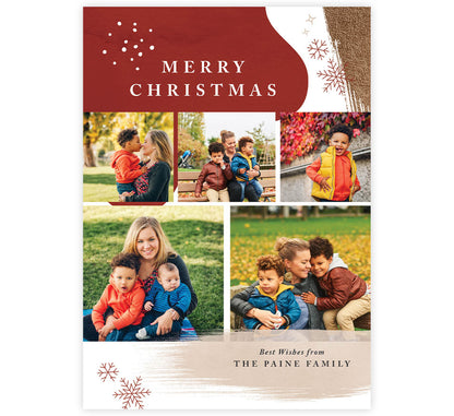 Abstract Christmas Holiday Card