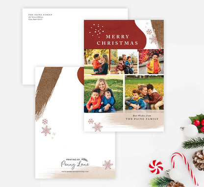 Abstract Christmas Holiday Card