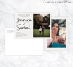 Load image into Gallery viewer, Modern Script Save the Date Card Mockup
