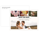 Load image into Gallery viewer, Simple Chic Save the Date Card with 2 image spots
