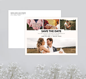 Simple Chic Save the Date Card Mockup