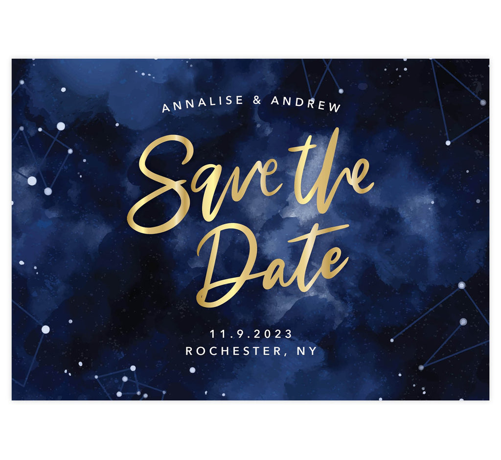 Stars Align Save the Date Card