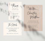Load image into Gallery viewer, Modern Handwriting wedding invitation and set
