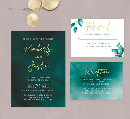 Stunning Watercolor Invitation