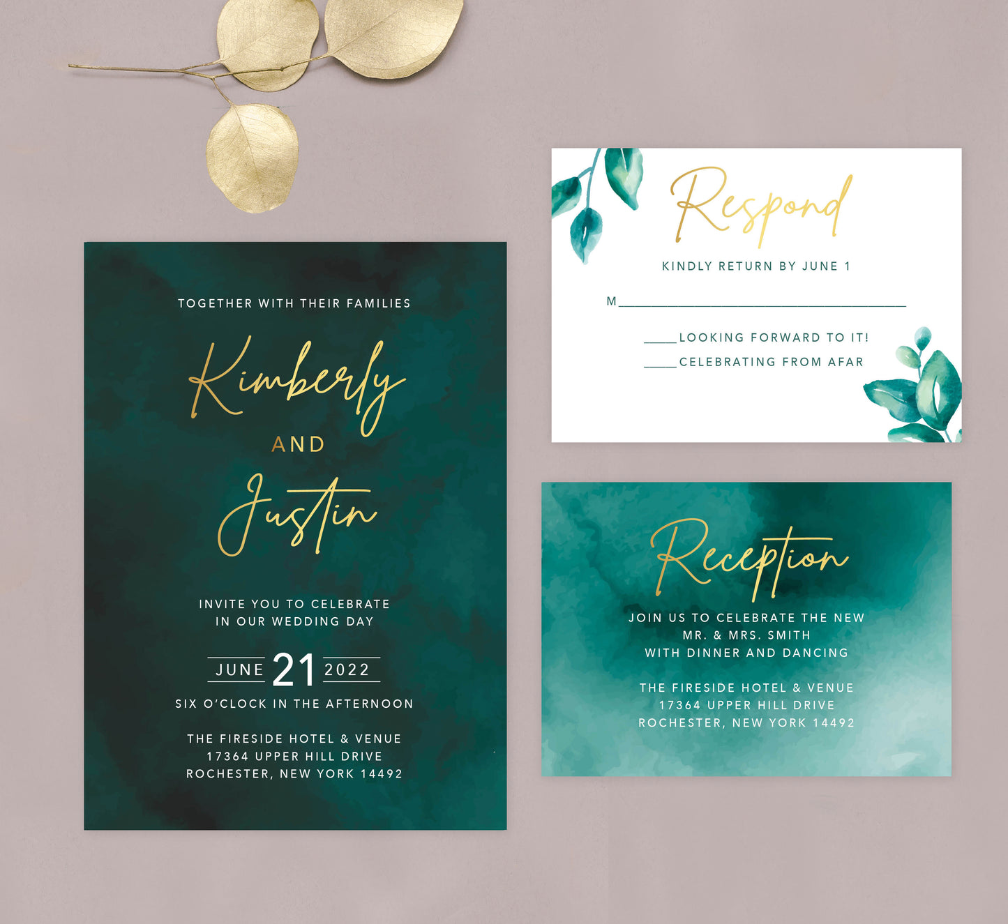 Stunning Watercolor Reception