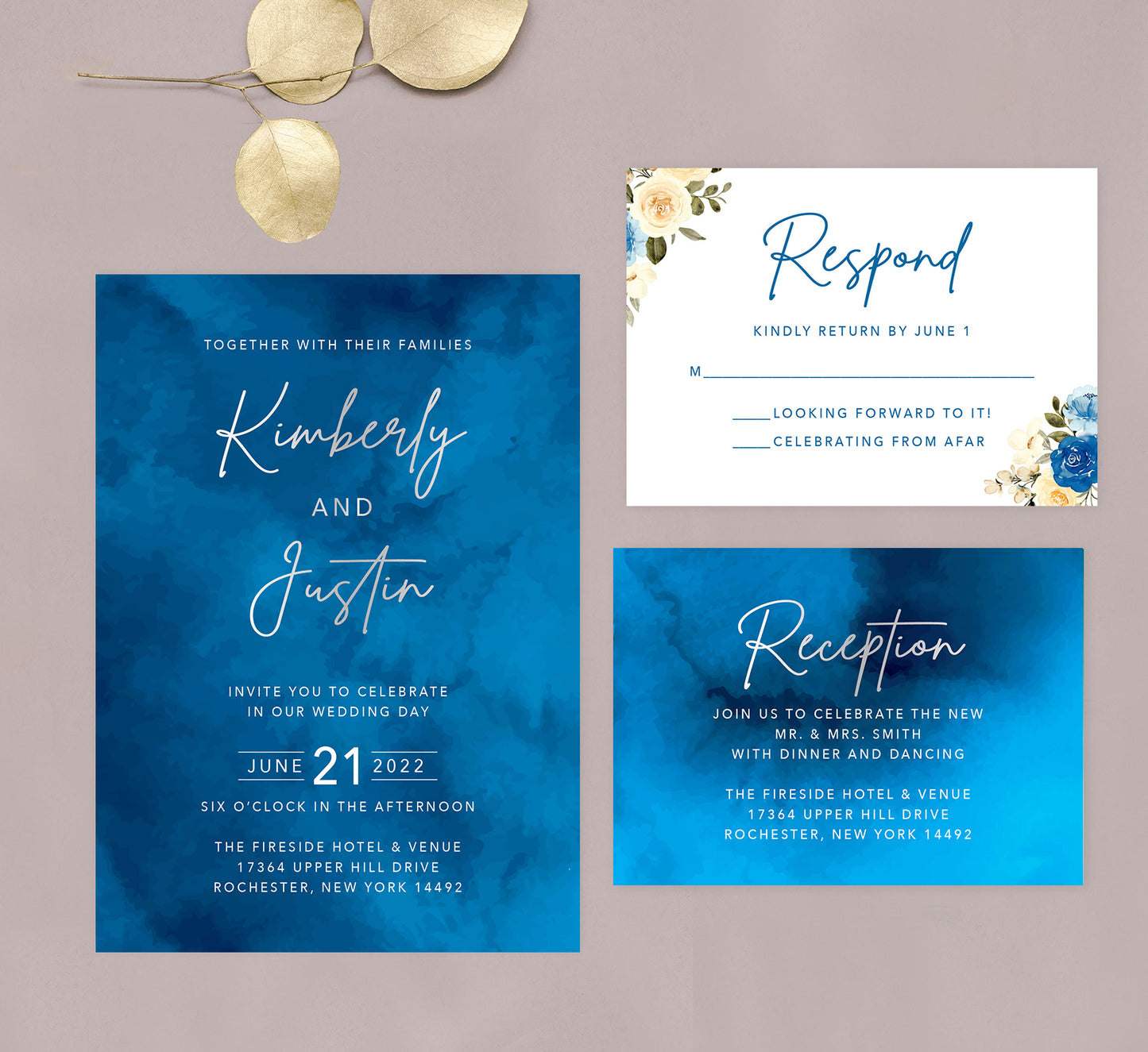 Stunning Watercolor Reception