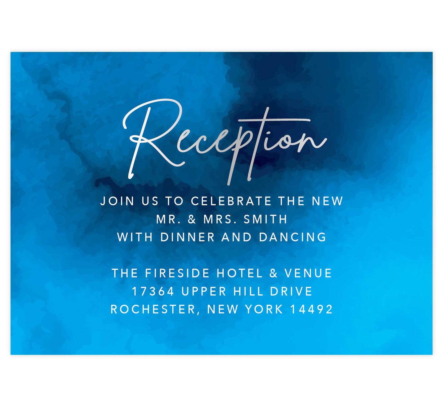 Stunning Watercolor Reception
