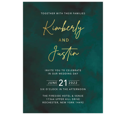 Stunning Watercolor Invitation