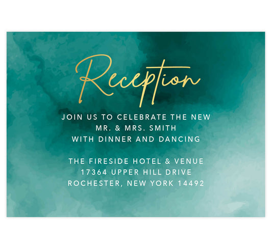 Stunning Watercolor Reception