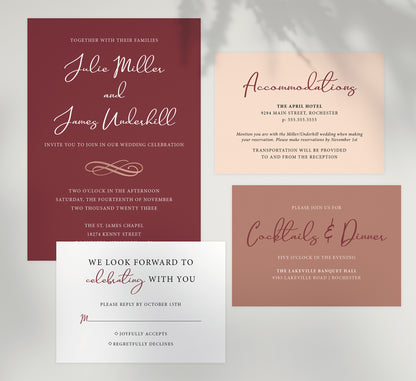 Simple Wine Invitation