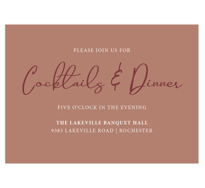 Simple Wine Reception