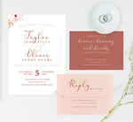 Load image into Gallery viewer, Romantic Pinks wedding invitation and set
