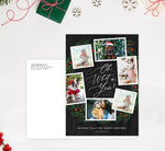 Load image into Gallery viewer, What a Year Holiday Card Mockup; Holiday card with envelope and return address printed on it. 
